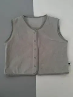 Korny ベビー服 1-2歳　[24FW] リバーシブル フリースベスト