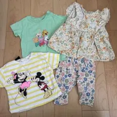 ミッキー・ミニー・ペッパピッグ ベビー服4点セット