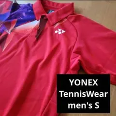 YONEX ユニゲームシャツメンズS サンセットレッド ベリークール