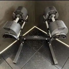 と*ー様 【引取限定】フレックスベル32kg×2＋スタンド＋ベンチ 美品】フレックスベル32kg×2＋専用スタンド＋ベンチセット｜引き取り