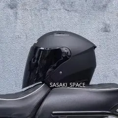新入荷 バイク ダブルレンズ 内蔵サングラス ジェットヘルメット L