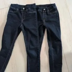 GU ダークブルー ロングパンツ2枚