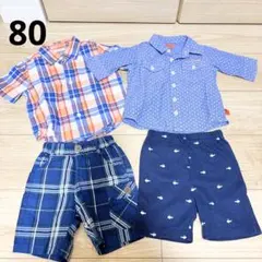 【まとめ売り】babyGap シャツ 半ズボン 80 男児　夏服　記名無しのサムネイル