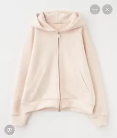 新品タグ付き☆ピンクベージュ フルジップ パーカー サイズ38