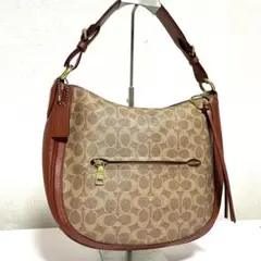COACH コーチ シグネチャー ショルダーバッグ ブラウン