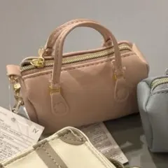 THREEPPY スリーピー リカちゃん エコバッグ チャーム ボストン ピンク