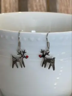 トナカイ ピアス クリスマス