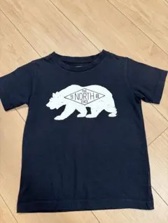 THE NORTH FACE クマ シルエット キッズTシャツ　110cm