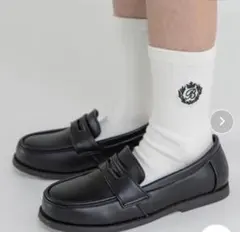 【新品タグ付き】ブランシェス　ブラック ローファー 21.0cm