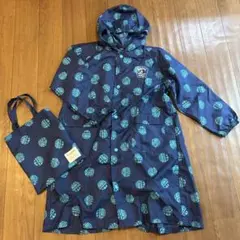 美品⭐︎familiar レインコート 収納袋付き 紺色 雨具 - メルカリ