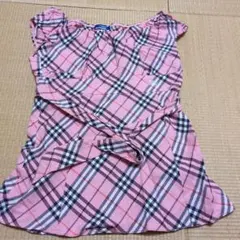 BURBERRY ピンクチェック シャツ 38