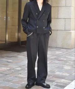 25SS Noen ミリタリーツイルダブルジャケット L - メルカリ