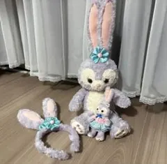 【3点セット】ステラルー カチューシャ ぬいぐるみ キーホルダー　ディズニー