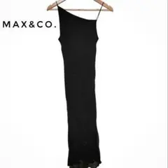 美品✨️MAX&Co. キャミソールワンピース 黒 M ドレス フォーマル 上品