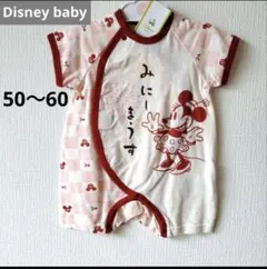 ベビー服　ロンパース　50〜60　ディズニーベビー　ミニー　カバーオール　新品のサムネイル