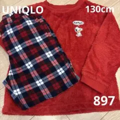 UNIQLO SNOOPY フリースパジャマ　130
