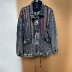 Akihiko様専用FOREVER 21 カラフル刺繍デニムジャケット Mのサムネイル