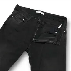 ZARA ザラ ブラック スリム テーパード ストレッチ サイズUSA36.