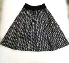 HIROKO BIS ヒロココシノ　総柄フレアスカート　ウエストゴムのサムネイル