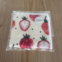 フェイラー　LOVERARY by FEILER いちご柄 ハンカチ