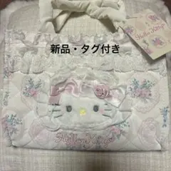 か*き様 サンリオ ホワイトフリルデザインシリーズ 2WAY手提げバッグ キティ