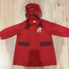 familiar ファミリア　レインコート　90センチ　赤