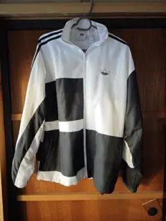 adidas ジャージジャケット Mホワイト/ブラック