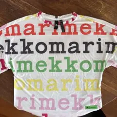 adidas アディダス　マリメッコ　マルチカラーロゴ Tシャツ L