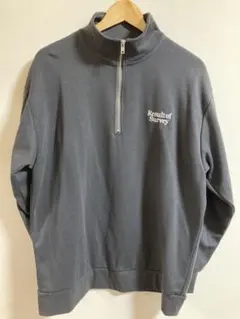 SUREVE グレー ハーフジップスウェット