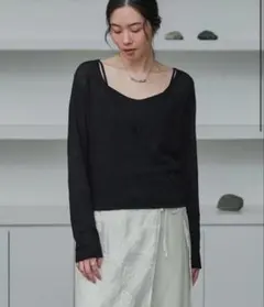 まめ様 専用 アトリエフランセ ストール ブラック プラージュ plage