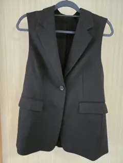 GU黒 テーラードジャケットジレ