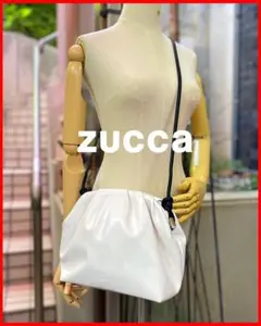ほぼ未使用♪真っ白☆ギャザーデザイン・ショルダーバッグ【ZUCCa】送料込のサムネイル