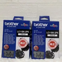 新品 ブラザー LC11BK-2PK 純正インク 4本 ブラックのサムネイル