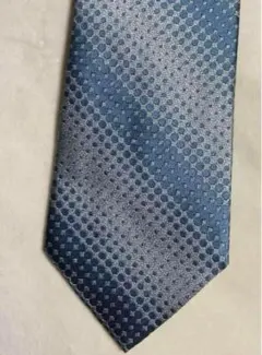 P.S. FA ネクタイ　ドット　シルバーブルー　ストライプ