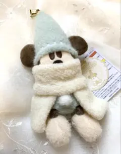 【お顔厳選】リルリンリン2025 ぬいぐるみバッジ クリスマスディズニー 水色②