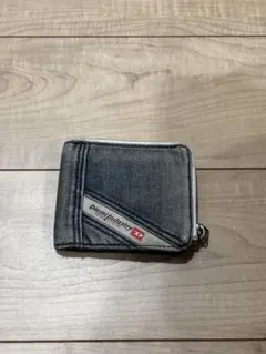 DIESEL ディーゼル デニム生地 希少デザイン 二つ折り財布 メンズ