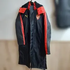 PUMA プーマ ベンチコート 150 キッズ ジュニア 中綿 サッカー 防寒