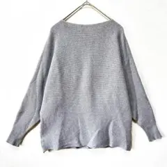 ナインプリティ ニット セーター ドルマンスリーブ ボートネック長袖 秋冬