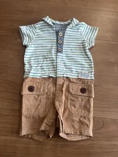 ブランシェス　ロンパース カバーオール　70 半袖 男の子のサムネイル