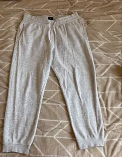 【美品】H&M 裏起毛スウェットパンツ グレー メンズ Lサイズ ジョガーパンツ