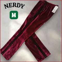 新品タグ付★NERDY トラックパンツ ベロア ジャージ 韓国 y2k
