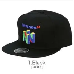 ニンテンドー64 希少 オフィシャル キャップ 任天堂 マリオ ブラック