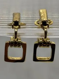 ニナリッチ ゴールド スクエア型 クリップイヤリング レディースオシャレ