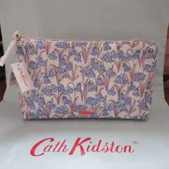 【新品未使用】キャスキッドソン ポーチ 花柄 ブルーベルズ ペンケース