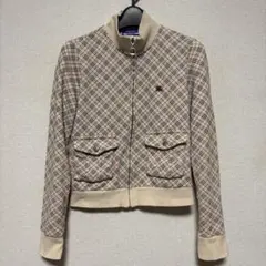 バーバリー ブルーレーベル ジャケット ノバチェック ホースロゴ 刺繍