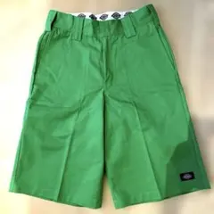 美品 Dickies 黄緑 グリーン ショートパンツ 28インチ