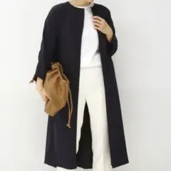 【極美品】muse deuxieme classe EDEN ノーカラーコートのサムネイル