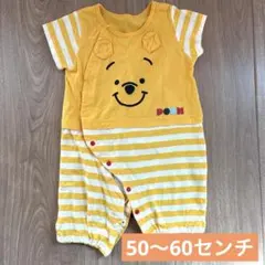 【匿名配送】プーさん　ディズニー　ベビー　ロンパース　50 60センチ