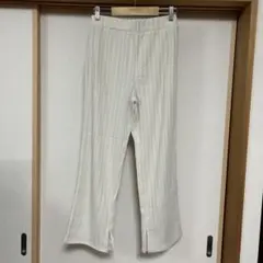 earth music&ecology ランダムリブカットパンツ　アイボリー