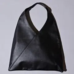 【美品】Firsthand レザートライアングルトートバッグ 黒